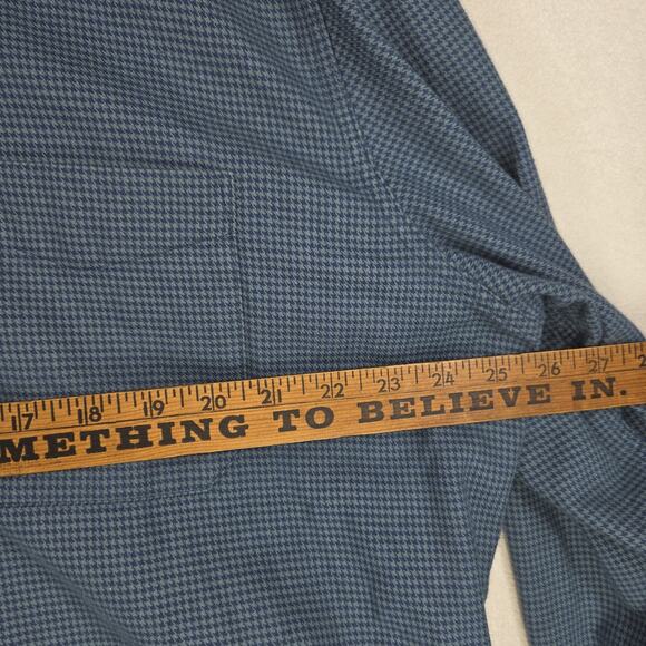 Vintage LL Bean Shirt XL Tall Blue Mens Long Sleeve Plaid Flannel USA Barn Chore - Picture 6 of 10
